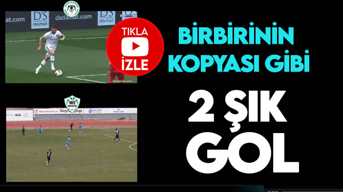 Konyaspor ve 1922 Konyaspor'dan kopya goller (TIKLA&İZLE)