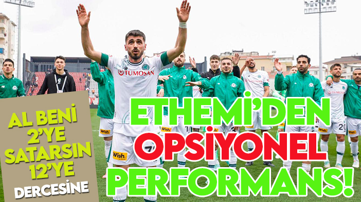 Konyaspor'da Ethemi'den "opsiyonel" performans!