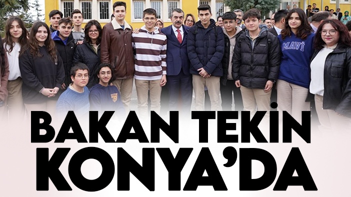 Milli Eğitim Bakanı Yusuf Tekin, Konya'da