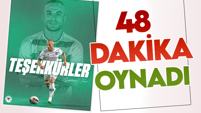 48 dakika oynadı: Konyaspor Gökhan Töre'yi resmen duyurdu