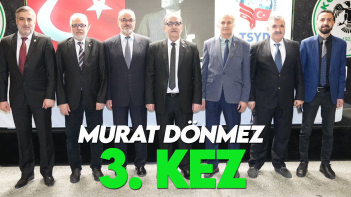 TSYD Konya'da  Murat Dönmez 3. kez güven tazeledi