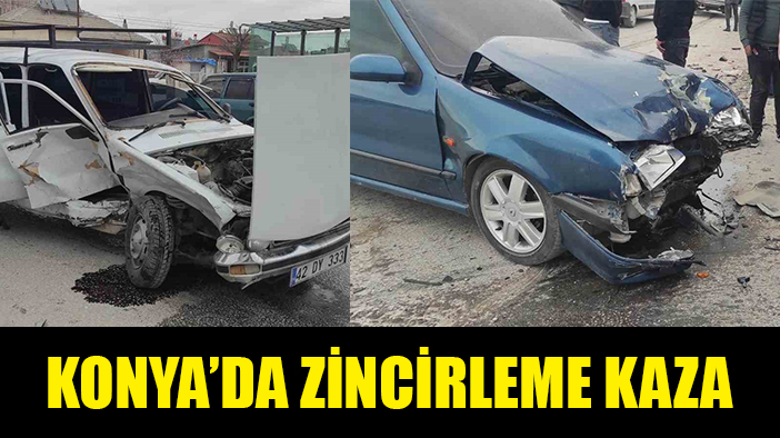 Konya’da zincirleme kaza: 4 yaralı