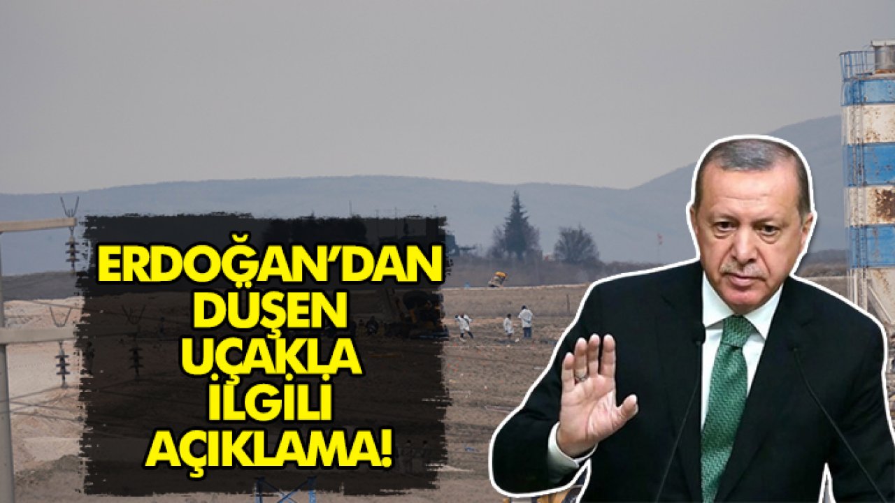 Cumhurbaşkanı Erdoğan Konya’da düşen uçakla ilgili açıklamalarda bulundu