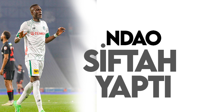 Alassane Ndao, Konyaspor'da siftah yaptı