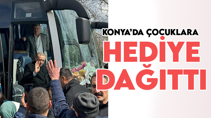 Cumhurbaşkanı Erdoğan Konyalı çocuklara hediye dağıttı