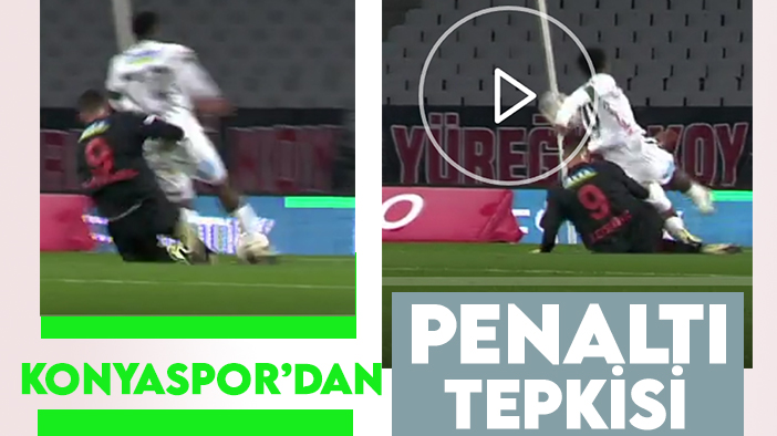 Konyaspor'dan "penaltı" tepkisi
