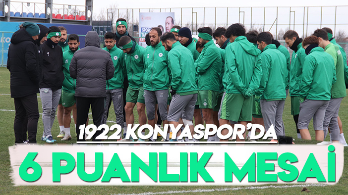 1922 Konyaspor 6 puanlık maça hazırlanıyor