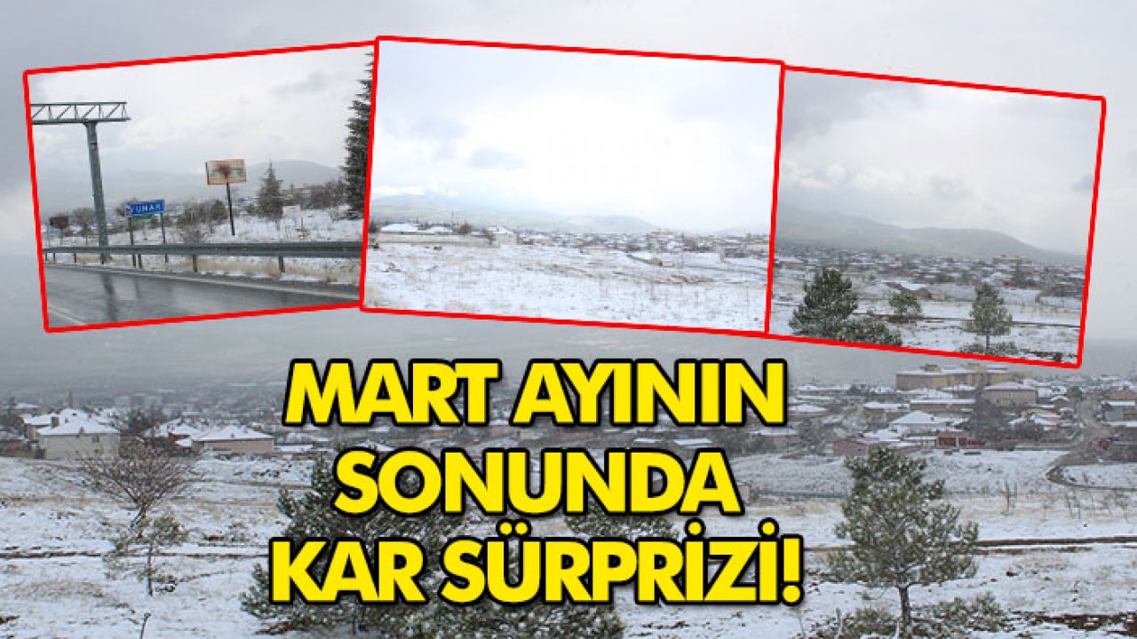 Mart ayının sonunda kar sürprizi: Konya'da etkili oldu...