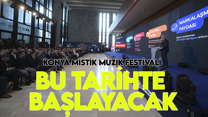 Bakan Ersoy açıkladı! Konya Mistik Müzik Festivali bu tarihte başlıyor