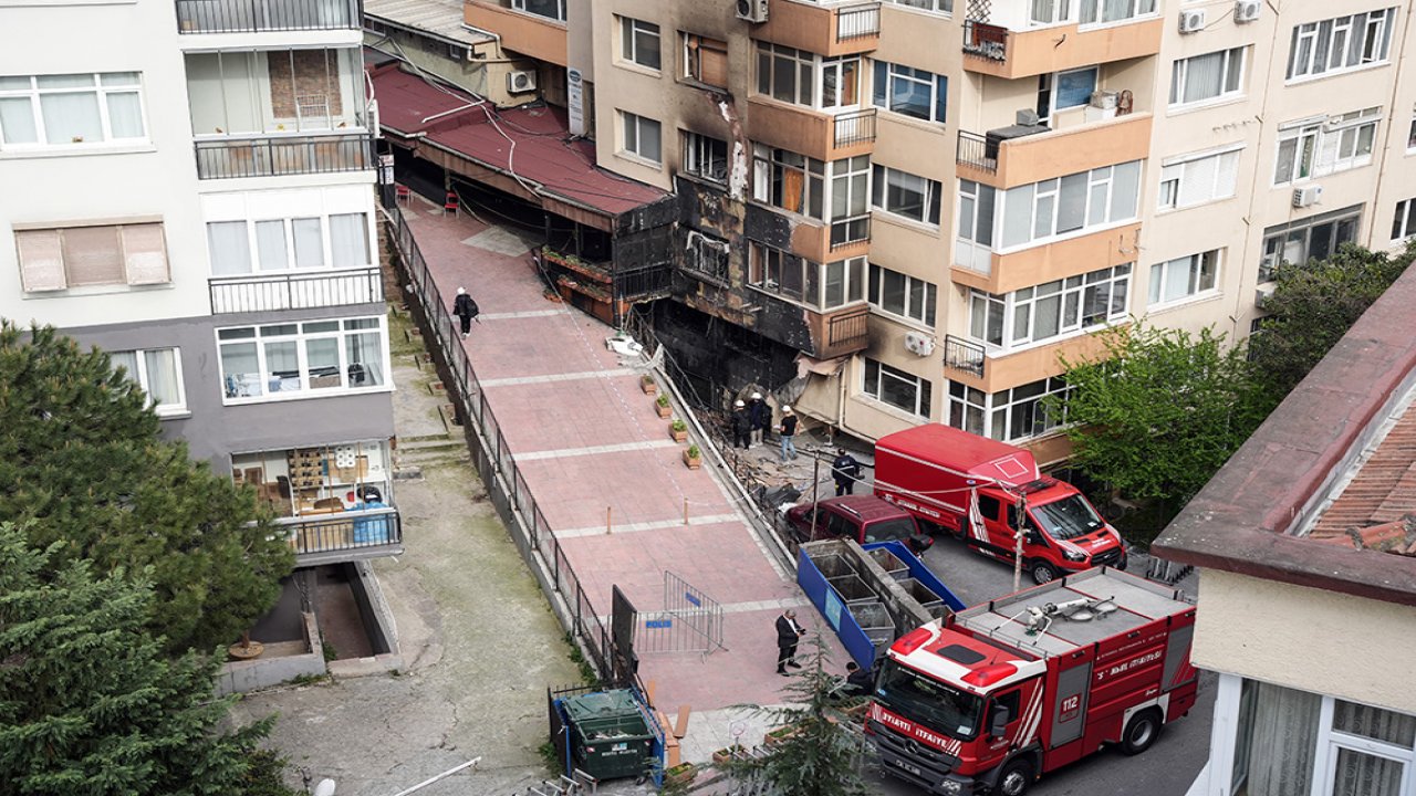 İstanbul'da 29 kişinin hayatını kaybettiği yangının çıkış görüntüleri