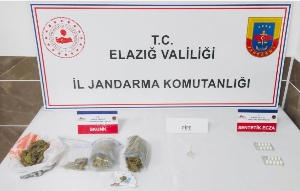 Elazığ’da jandarma uyuşturucuya geçit vermiyor: 5 gözaltı