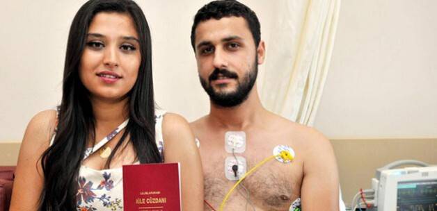 Hastane odasında buruk nikah