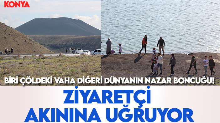Biri çöldeki vaha diğeri dünyanın nazar boncuğu! Konya'daki bu göller bayramda ziyaretçi akınına uğradı