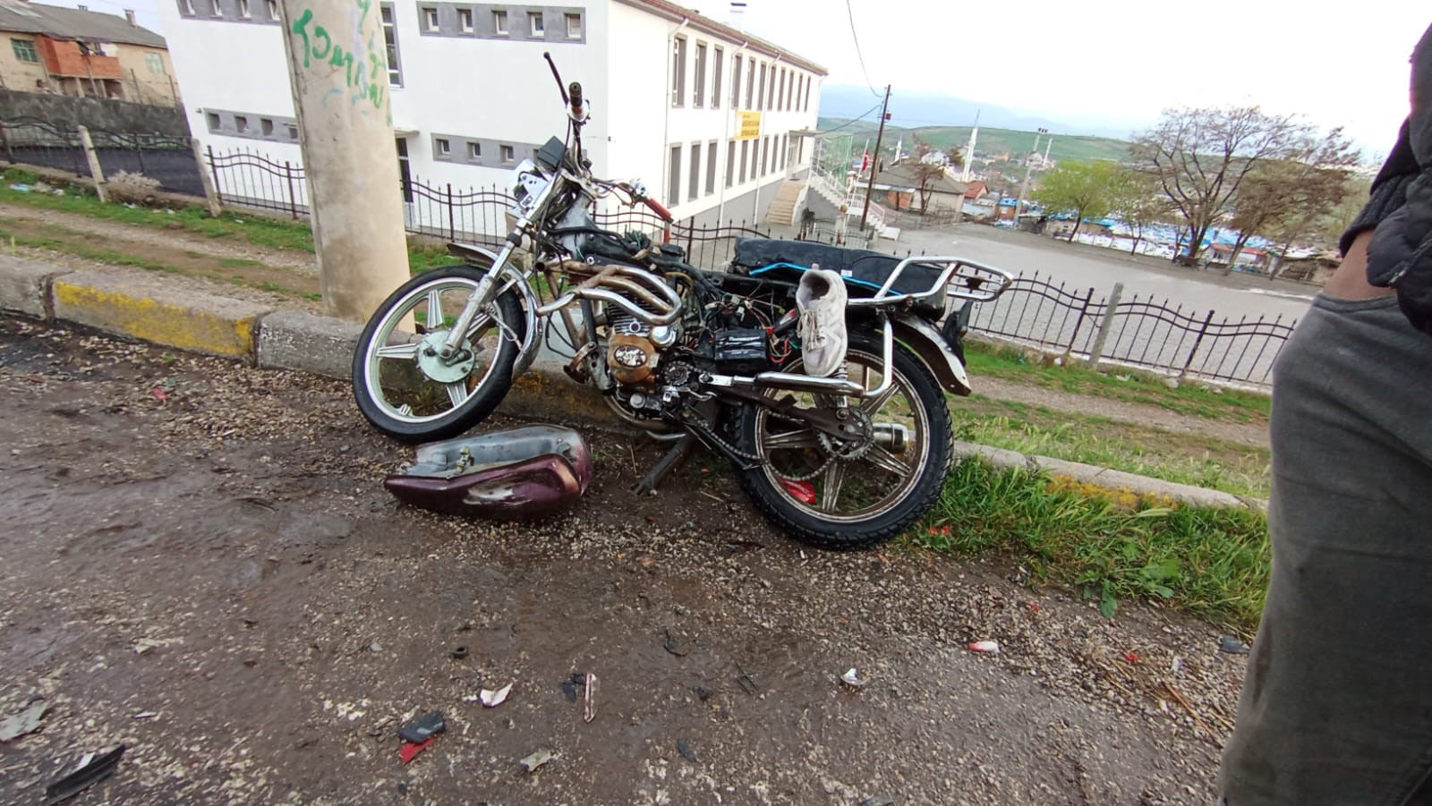 Konya'da otomobil ile motosiklet çarpıştı: 1 yaralı