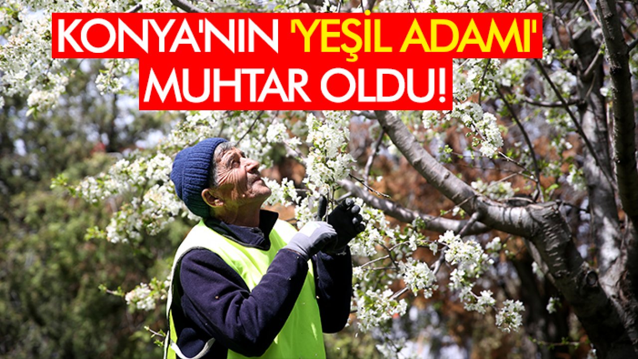 Konya'nın 'Yeşil Adamı' muhtar oldu! İlk hedefi Çumra'nın nüfusu kadar ağaç dikmek