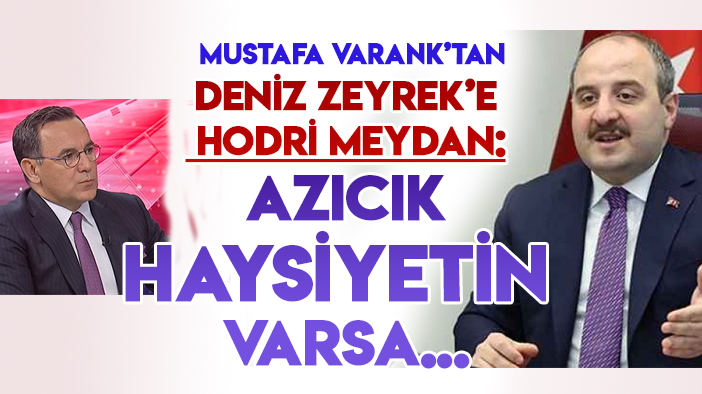 Mustafa Varank'tan Zeyrek'e hodri meydan: "Aızıcık haysiyetin varsa..."