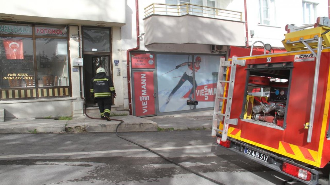 Konya'da korkutan ev yangını! Ekipler müdahale etti
