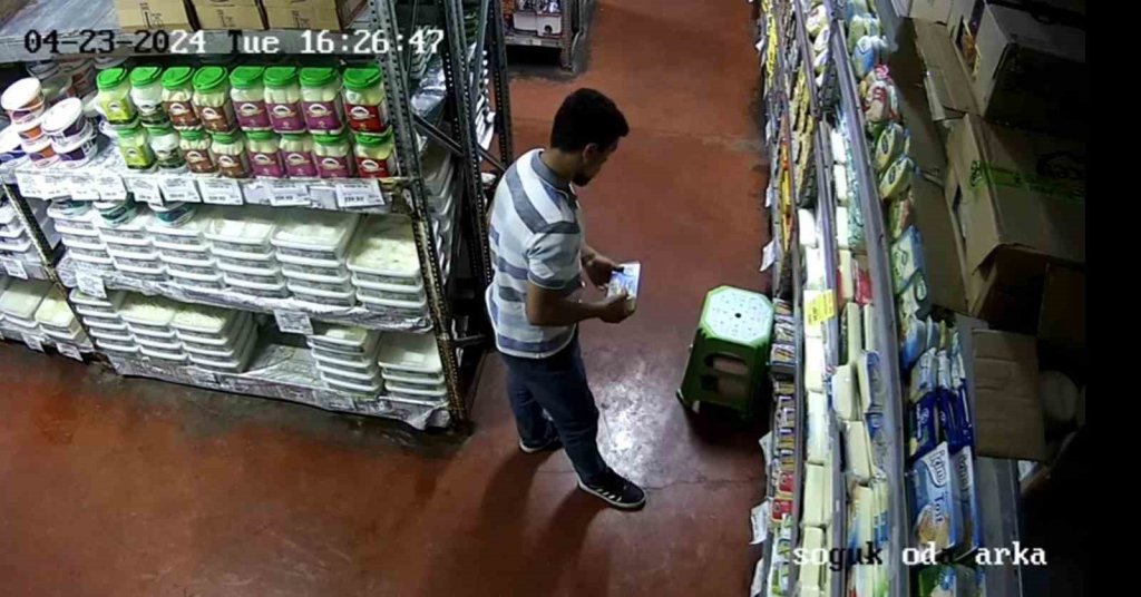 Şanlıurfa'da kaşar hırsızı kameralara takıldı (TIKLA&İZLE)