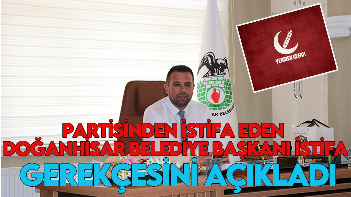 Partisinden istifa eden Doğanhisar Belediye Başkanı istifa gerekçesini açıkladı