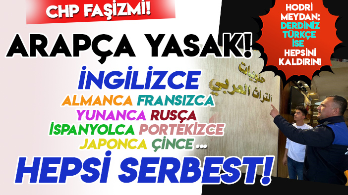 CHP zihniyeti: Arapça, yasak diğer bütün diller serbest! AK Partili isim'den sert tepki: "Faşizm"