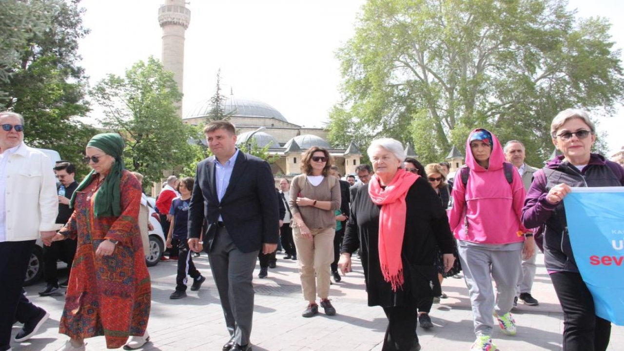 Karaman'dan Konya'ya Sevgi ve Barış Yürüyüşü düzenlendi