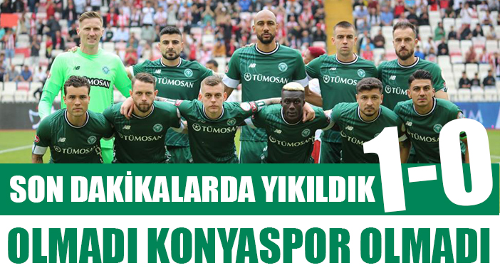 Konyaspor son dakikalarda yıkıldı: 1-0