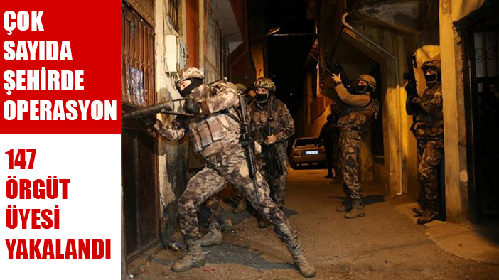 ‘Bozdoğan-30’ operasyonlarında 147 örgüt üyesi şüpheli yakalandı”