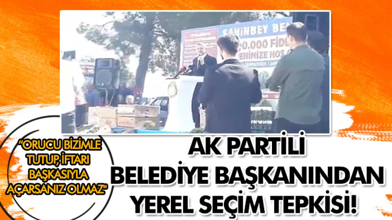 CHP'ye özendi: AK Parti'li belediye başkanı Tahmazoğlu'nun sözleri tepki çekti!