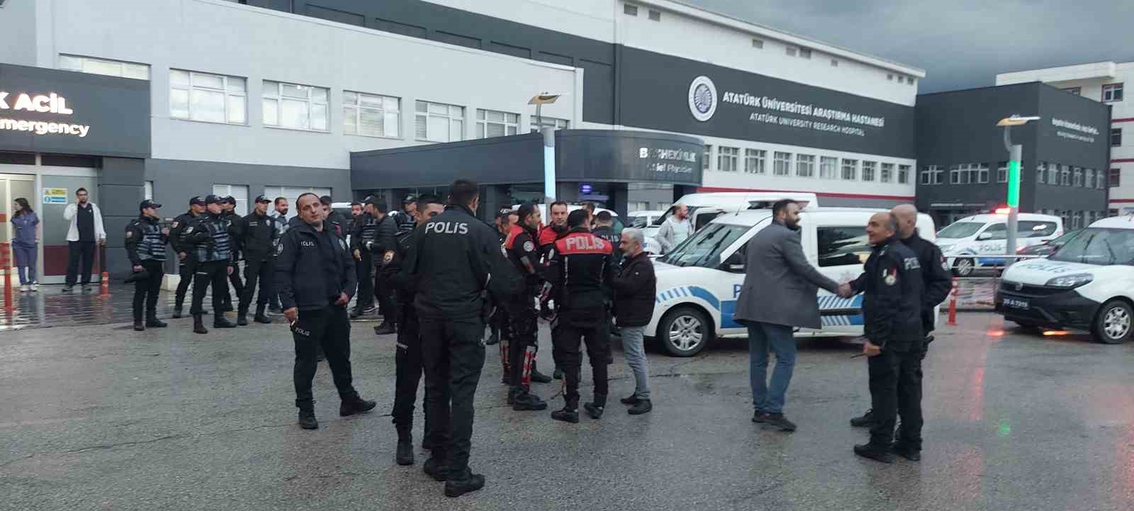 Erzurum’da hasta yakınları, sağlıkçılara ve polise saldırdı