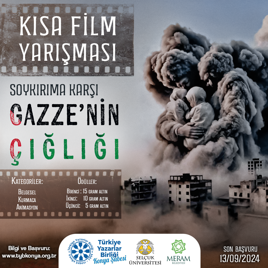 Konya'dan Gazze'ye Ses: Ulusal kısa film yarışması düzenliyor