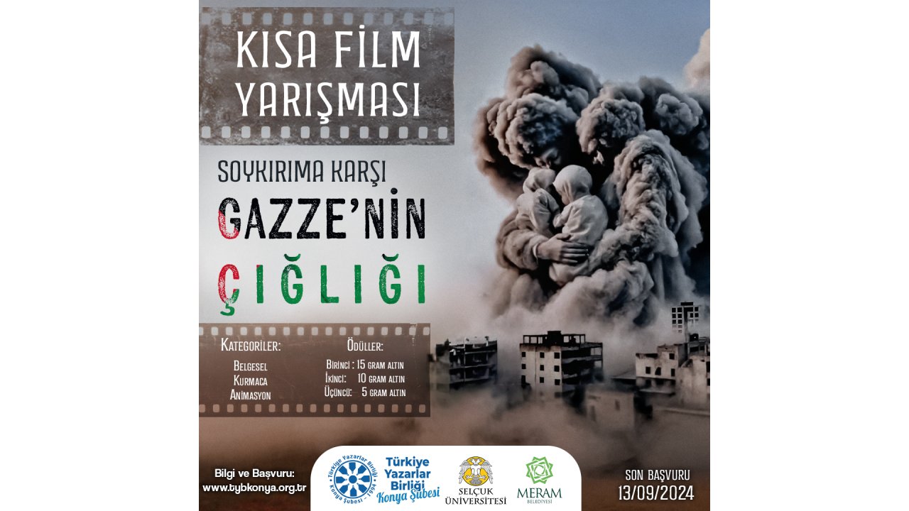 Konya'da Gazze konulu kısa film yarışması düzenlenecek