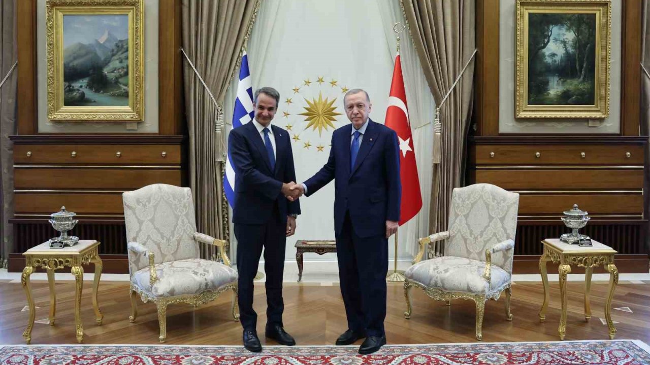 Başkent'te önemli buluşma: Yunanistan Başbakanı Miçotakis Türkiye'de