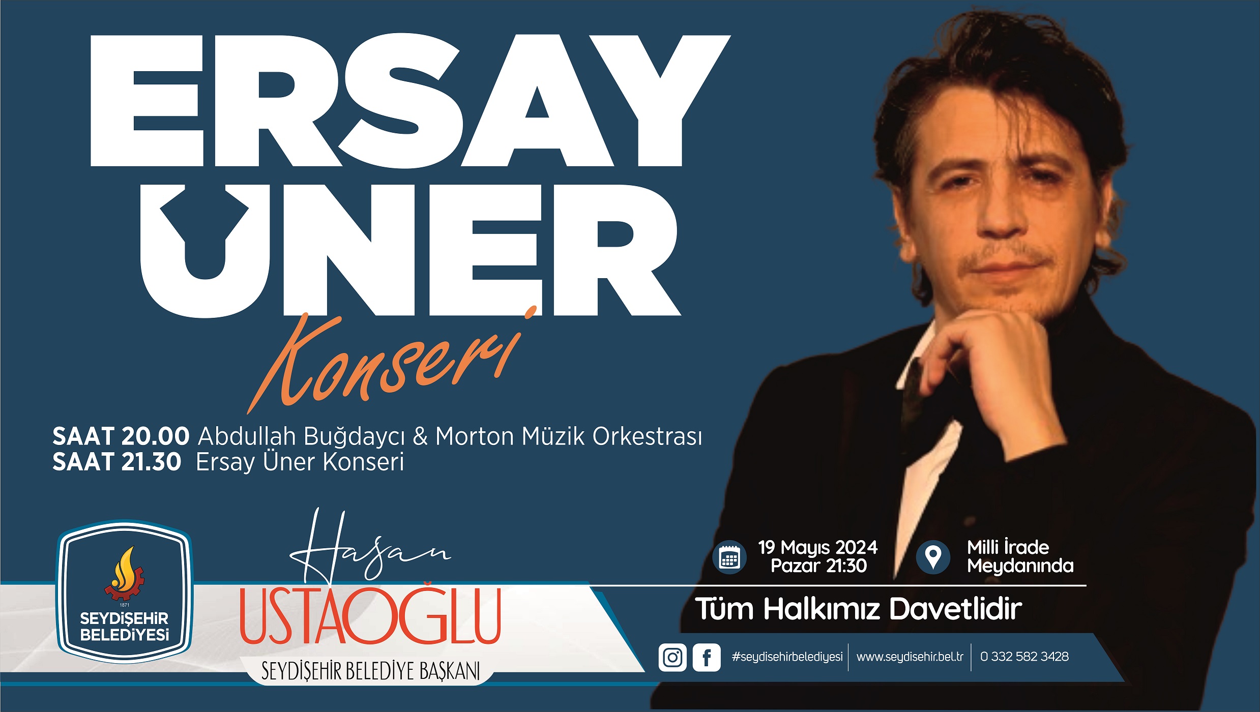 Başkan Ustaoğlu’ndan konsere davet