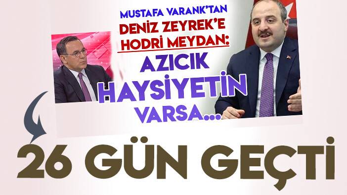 Mustafa Varank'ın Deniz Zeyrek'e "Azıcık haysiyetin varsa" demesinin üzerinden 26 gün geçti