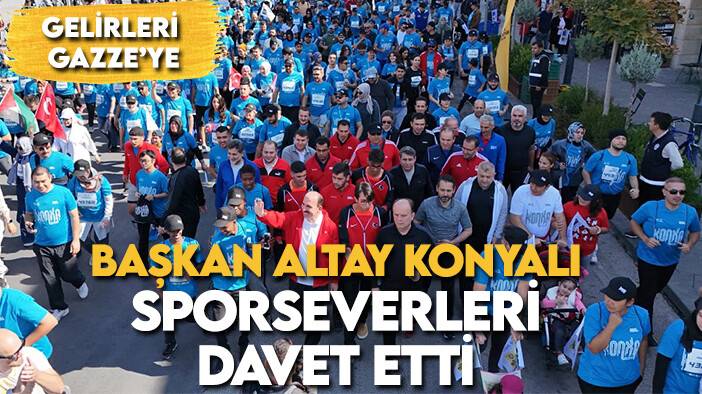 Tüm gelirleri Gazze'ye! Başkan Altay Konyalı sporseverleri davet etti