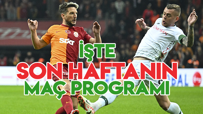 Konyaspor-Galatasaray maçının programı belli oldu