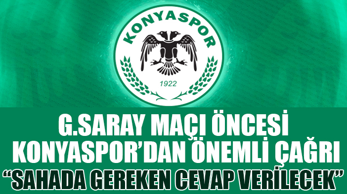 Konyaspor'dan tarihi uyarı ve çağrı: "Kenetlen başka Konyaspor yok"