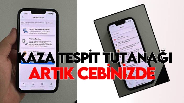 Kaza tespit tutanağı artık cebinizde