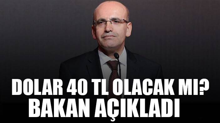 Mehmet Şimşek dolar için öngörüsünü açıkladı: Düşecek ama...