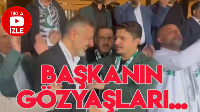 Konyaspor Başkanı Ömer Korkmaz'ın gözyaşları (TIKLA&İZLE)