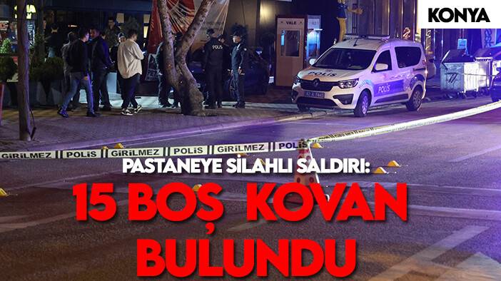Konya’da pastaneye saldırı: 15 adet boş kovan bulundu