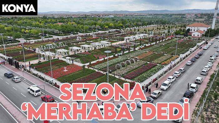 Karatay'ın rengarenk parkı sezona 'merhaba' dedi