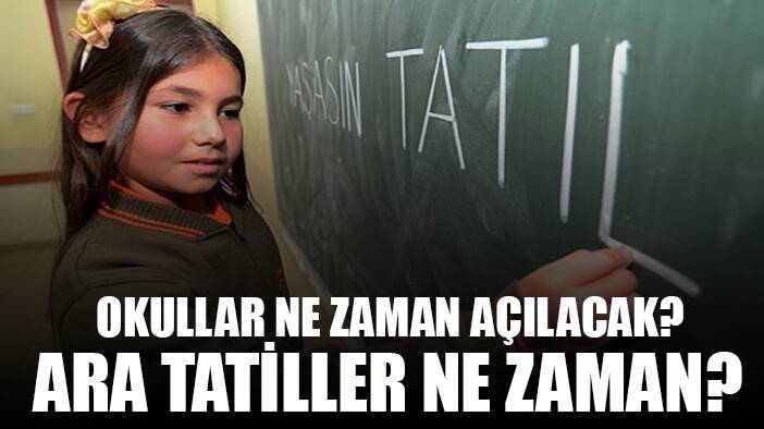 2024 yılında okullar ne zaman açılacak? 2024 yılında ara tatiller ne zaman?