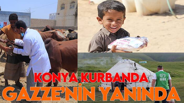 Konya'nın yardımsever kalbi Gazze'yi unutmadı