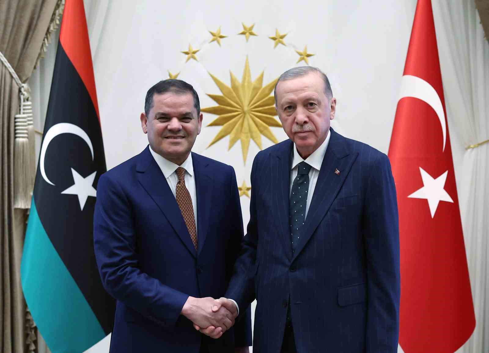 Erdoğan, Libya Milli Birlik Hükümeti Başbakanı Dibeybe’yi kabul etti