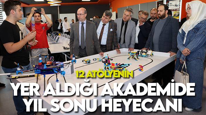 Selçuklu'da 12 atölyenin yer aldığı akademide yıl sonu heyecanı yaşandı
