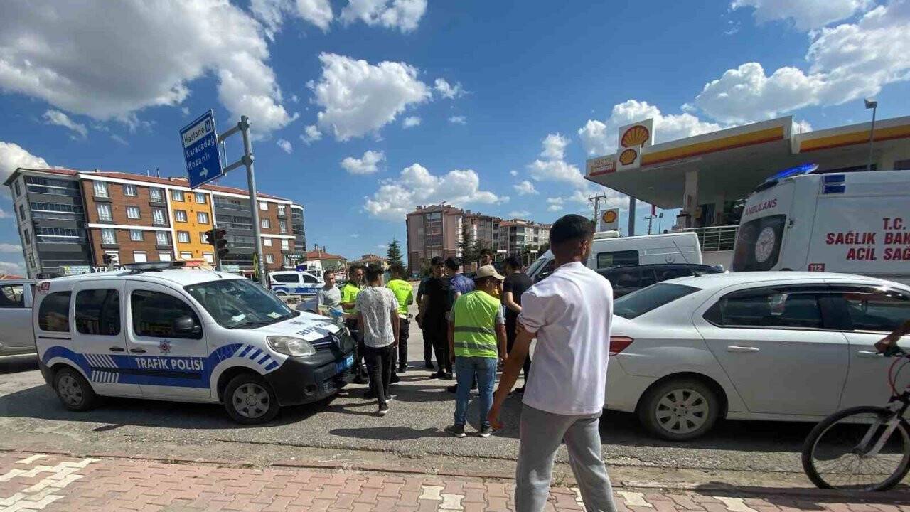 Konya’da otomobil ile motosiklet çarpıştı: 1 yaralı