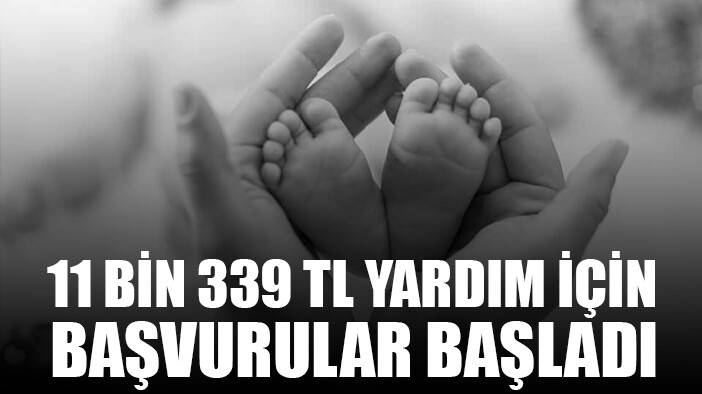 11 bin 339 TL destek için başvurular başladı