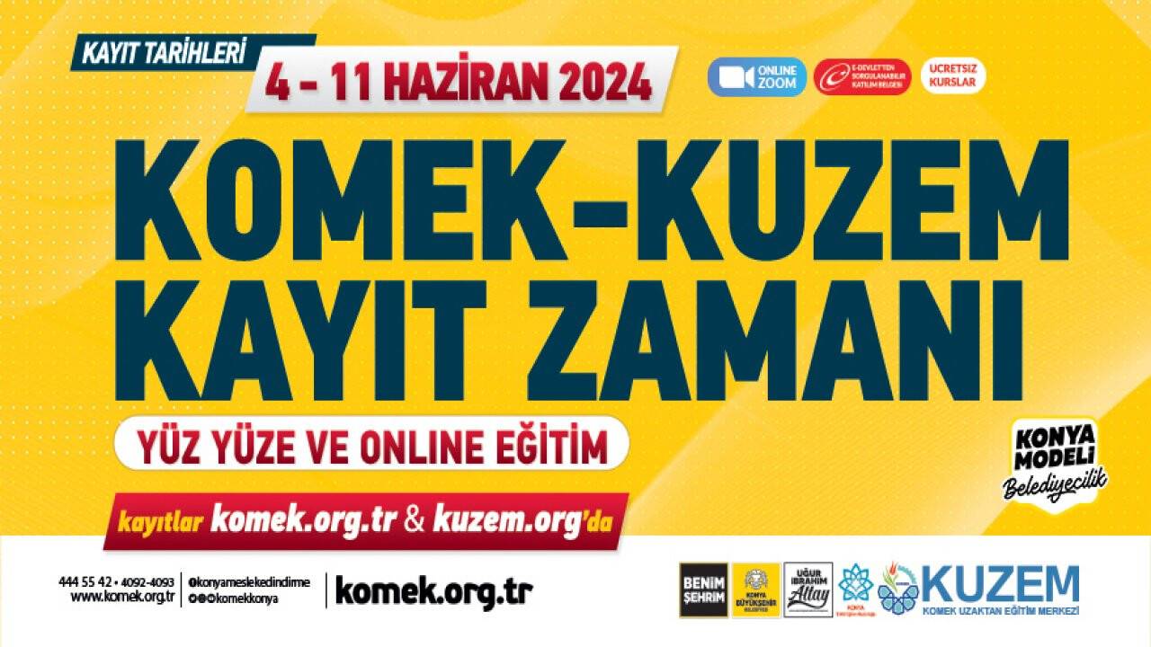 KOMEK'te kayıt zamanı