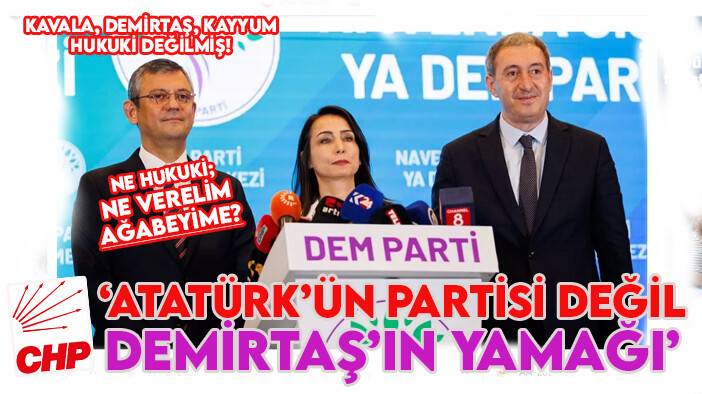 Nedim Şener'den CHP'ye sert kayyum tepkisi:" Atatürk'ün partisi değil Demirtaş'ın yamağı"